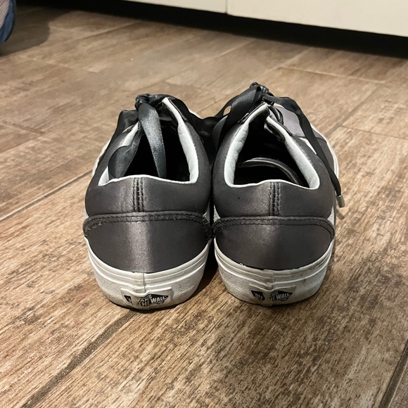 Gray satin old skool vans size 7.5 - Picture 6 of 6